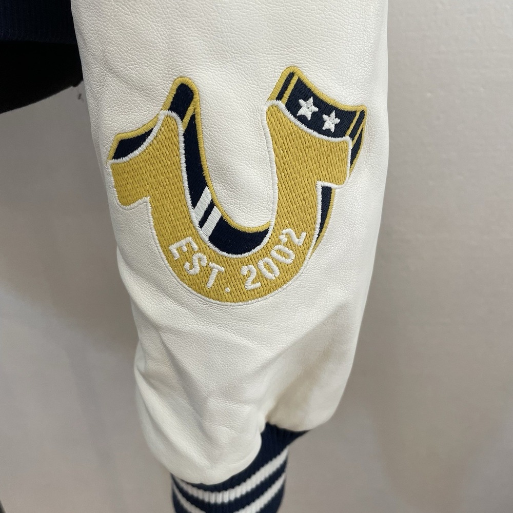 True Religion TR Script Wool Varsity Travertine/W… - image 3